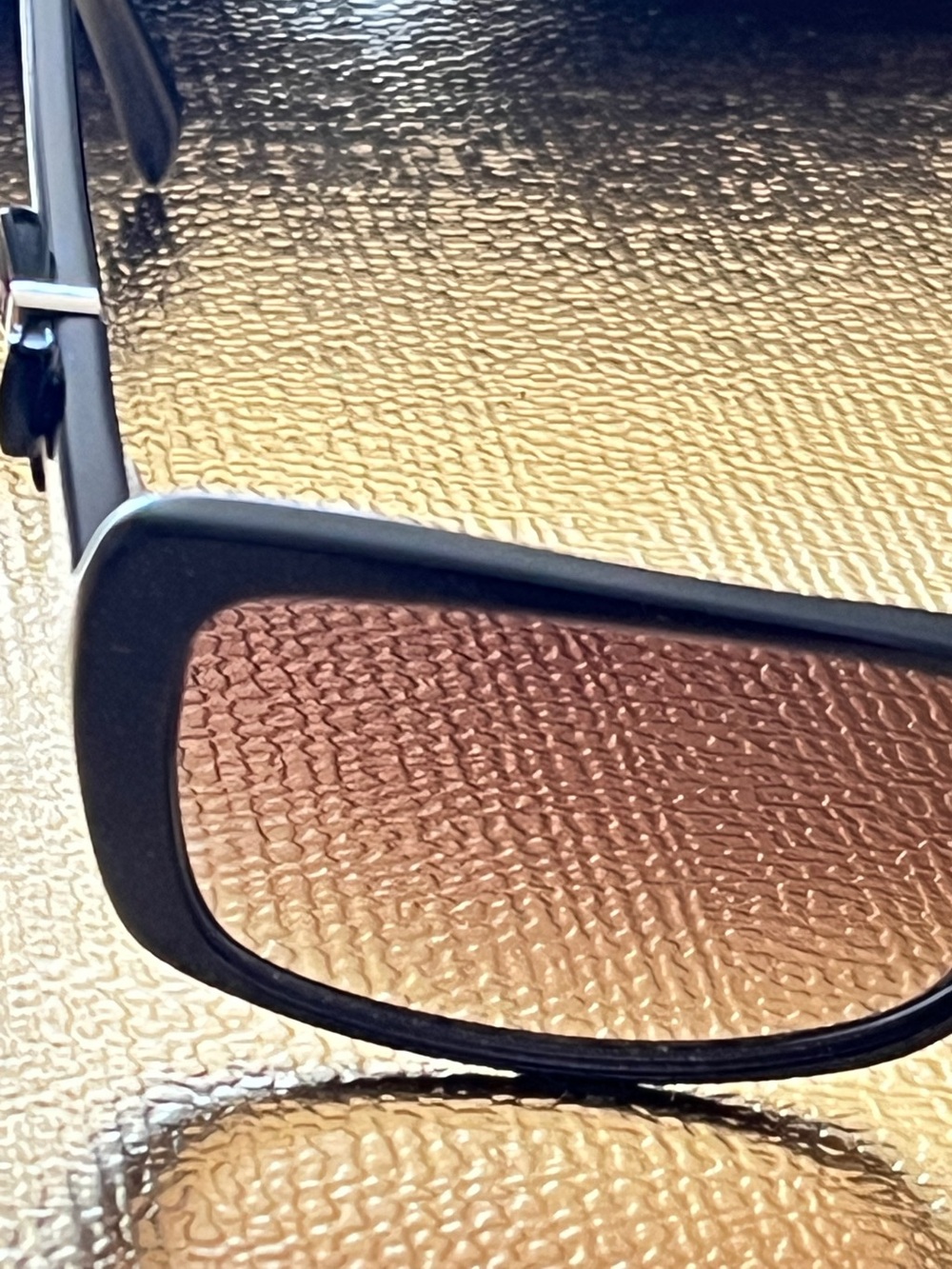 CHANEL Black Frame Sunglasses with Brown Gradient Lenses - Picture 10 of 11